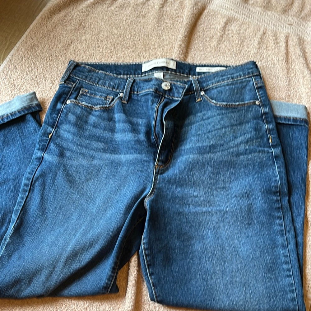 Vintage America high rise slim crop 14